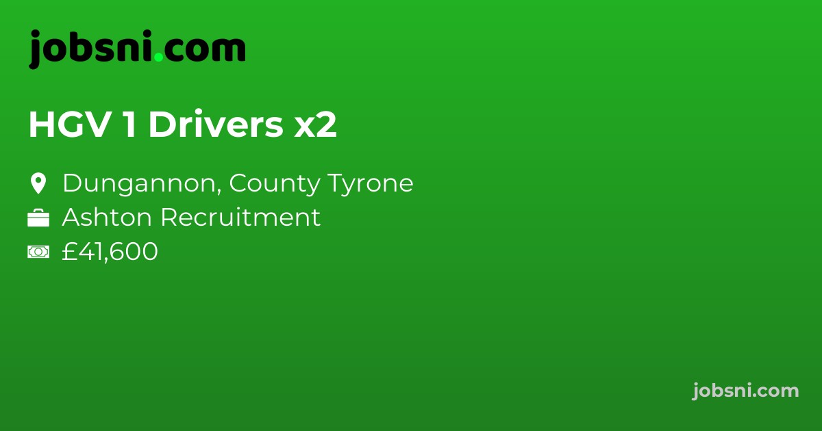 HGV 1 Drivers x2