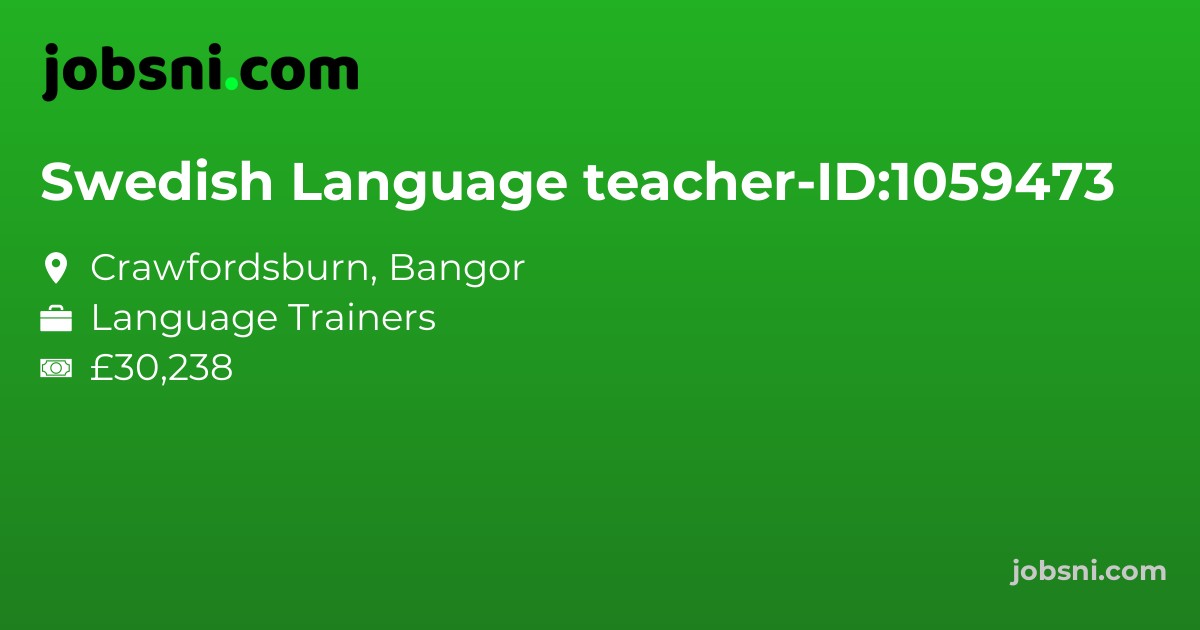 Swedish Language teacher-ID:1059473