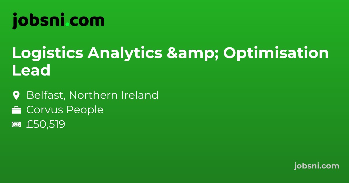 Logistics Analytics & Optimisation Lead