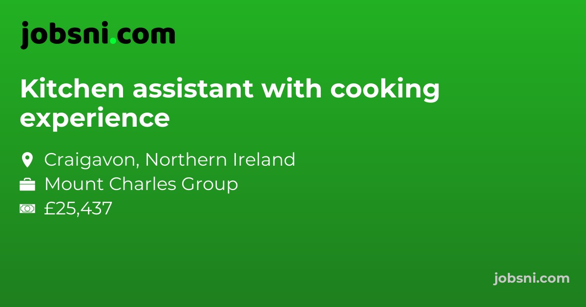Kitchen assistant with cooking experience