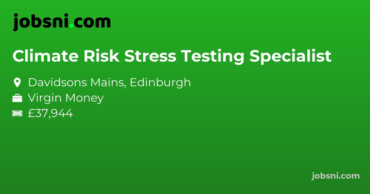 Climate Risk Stress Testing Specialist