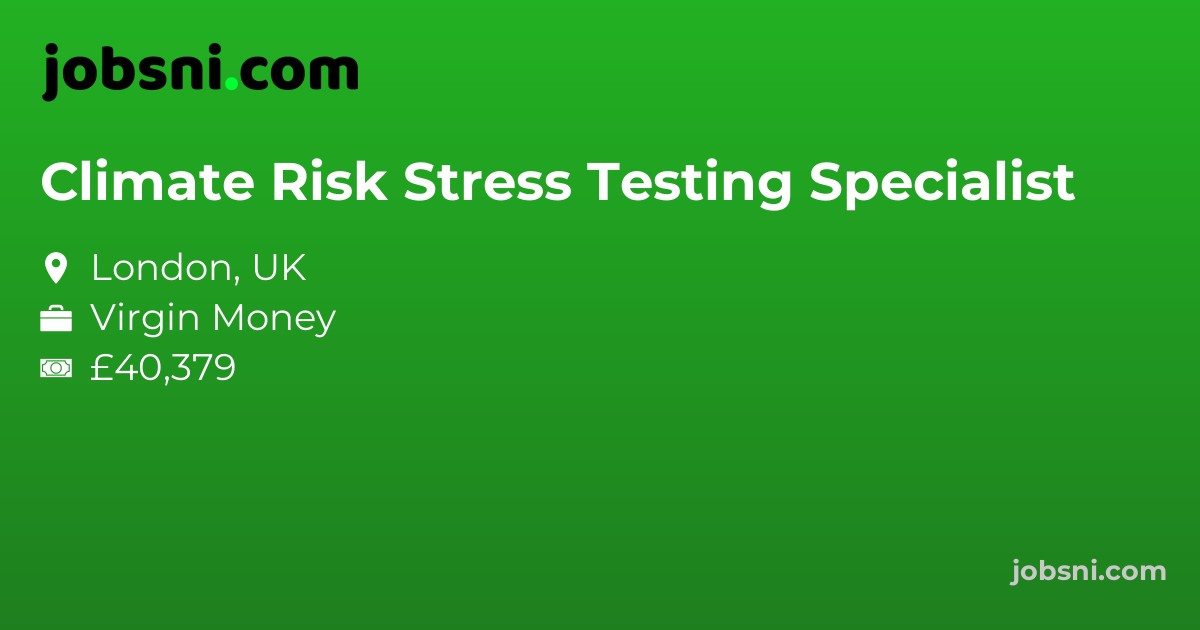 Climate Risk Stress Testing Specialist