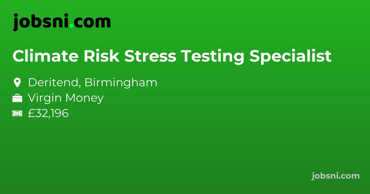 Climate Risk Stress Testing Specialist