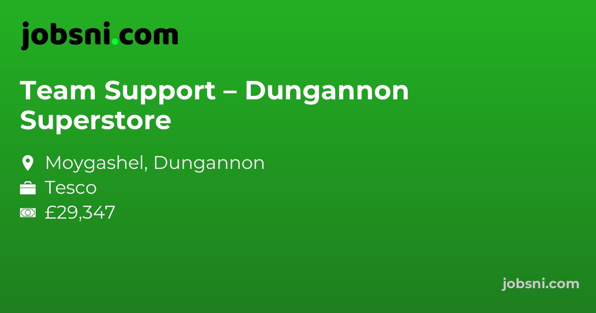 Team Support – Dungannon Superstore