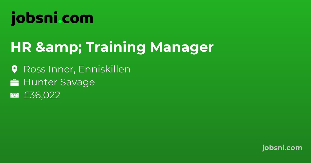 HR & Training Manager