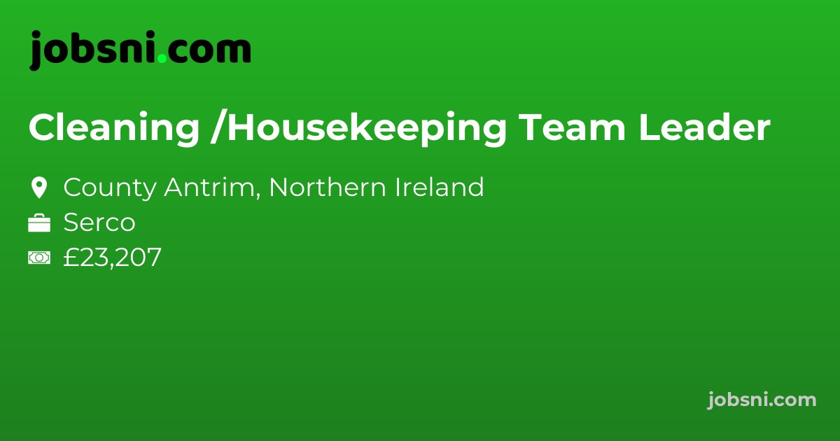Cleaning /Housekeeping Team Leader