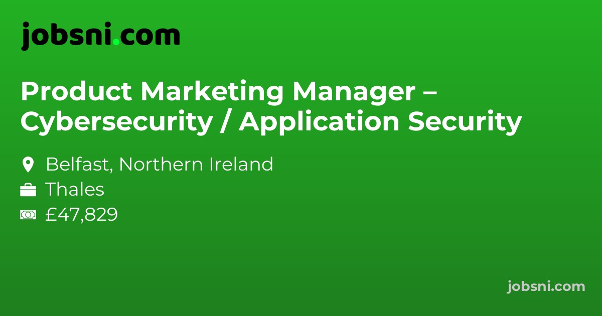 Product Marketing Manager – Cybersecurity / Application Security