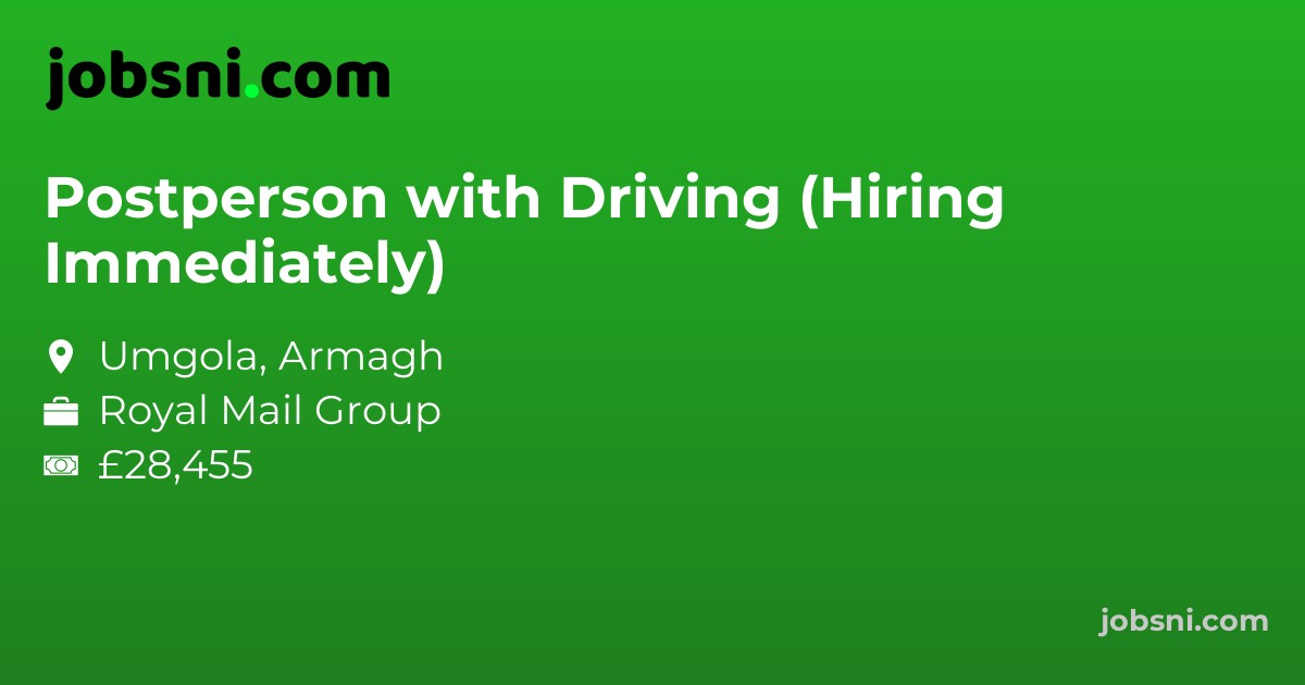 Postperson with Driving (Hiring Immediately)