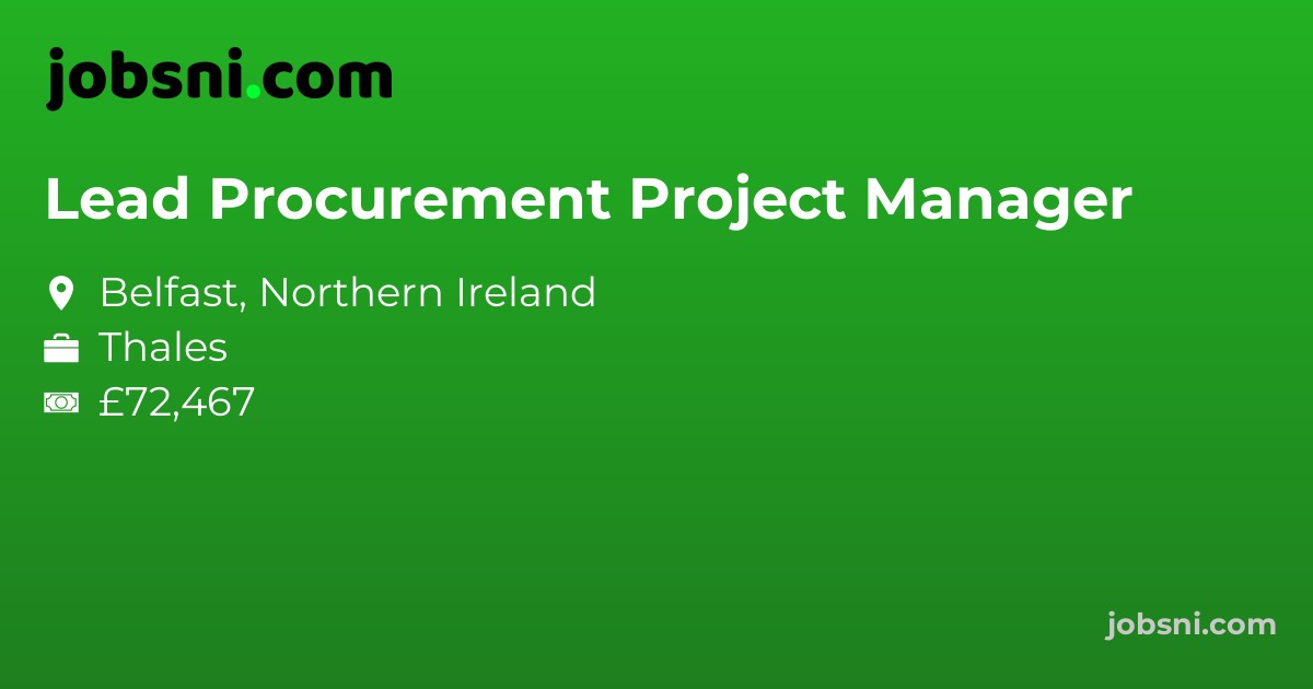 Lead Procurement Project Manager