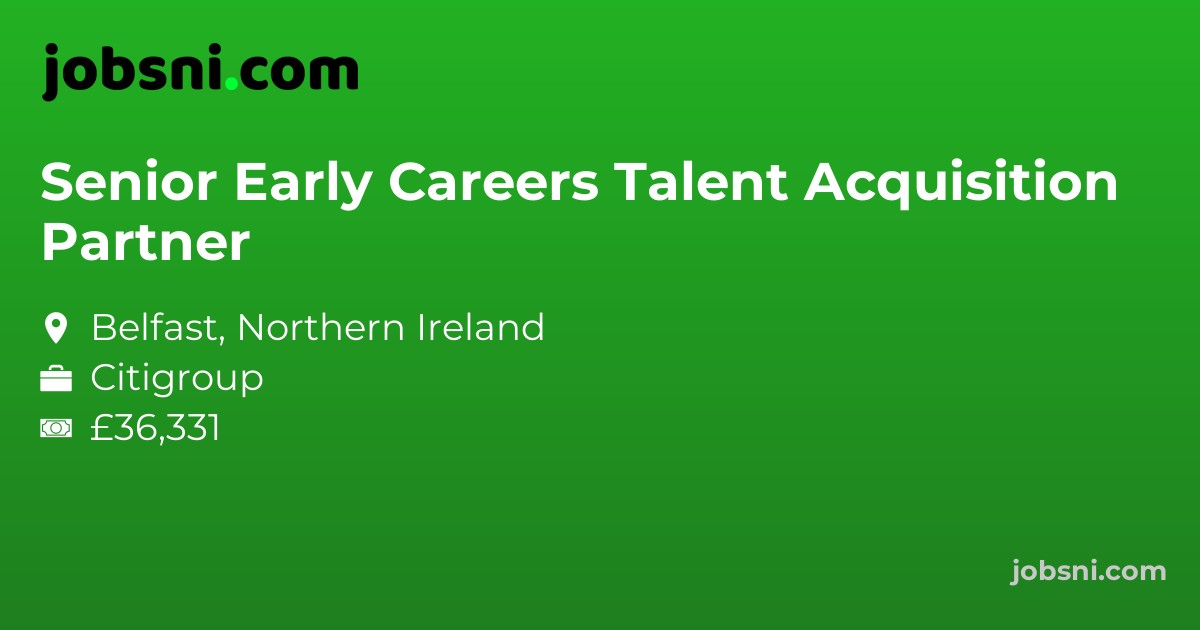 Senior Early Careers Talent Acquisition Partner