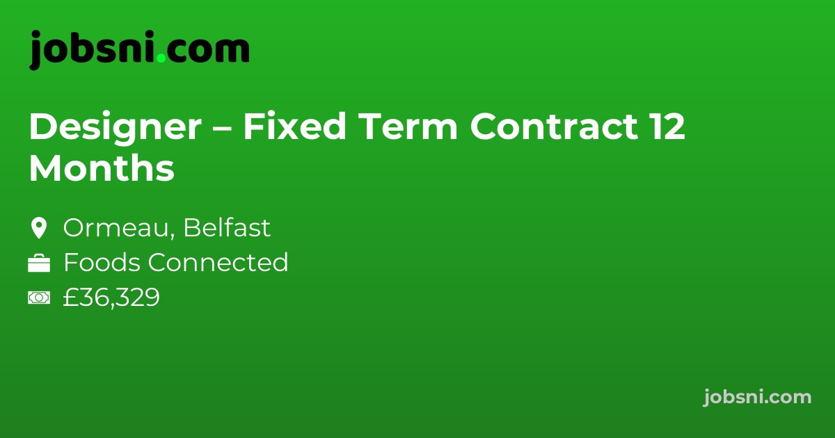 Designer – Fixed Term Contract 12 Months