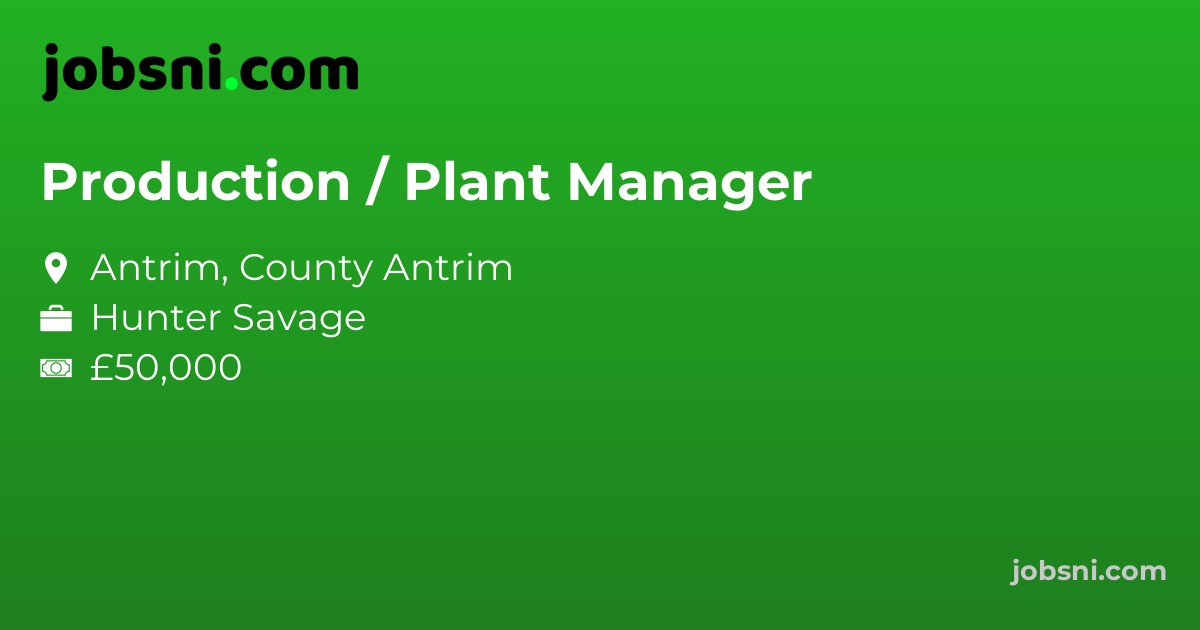 Production / Plant Manager