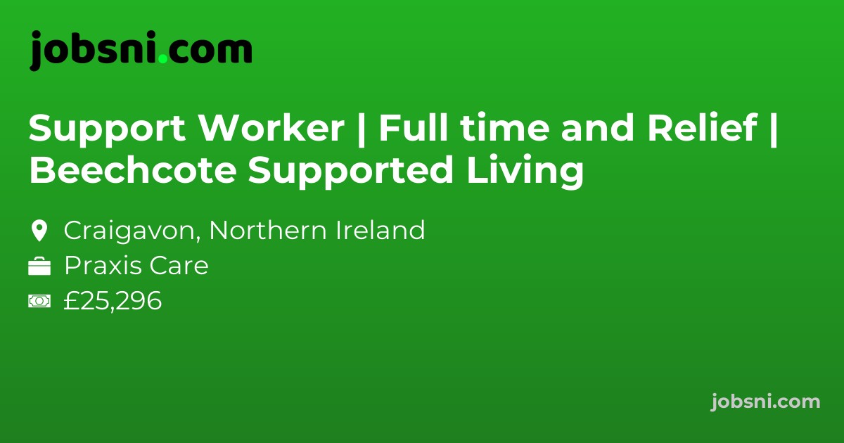 Support Worker | Full time and Relief | Beechcote Supported Living