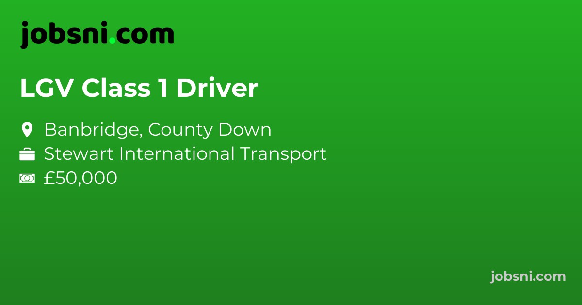 LGV Class 1 Driver