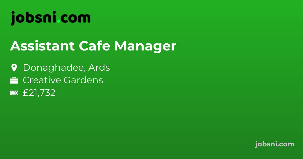Assistant Cafe Manager