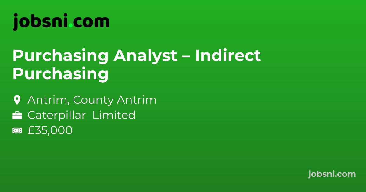 Purchasing Analyst – Indirect Purchasing