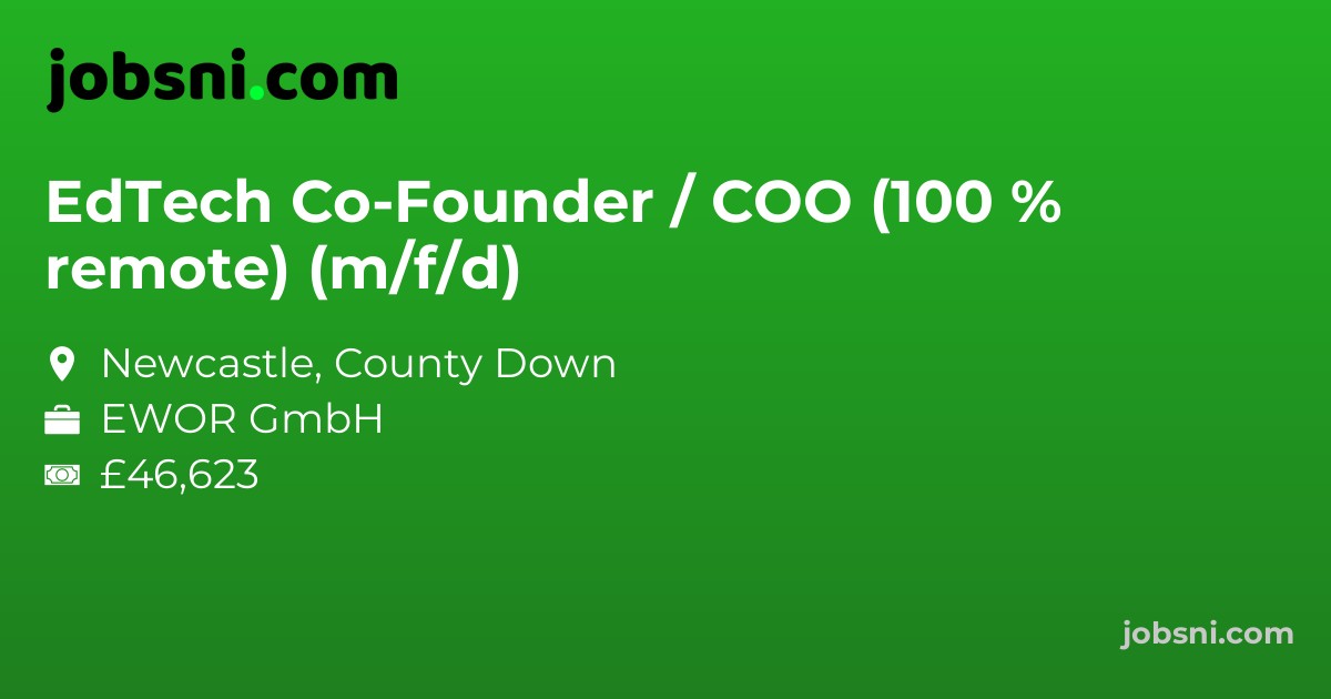 EdTech Co-Founder / COO (100 % remote) (m/f/d)