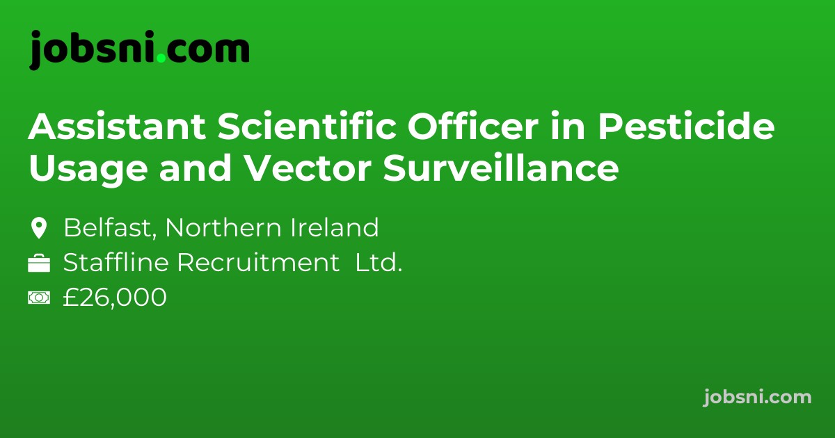 Assistant Scientific Officer in Pesticide Usage and Vector Surveillance