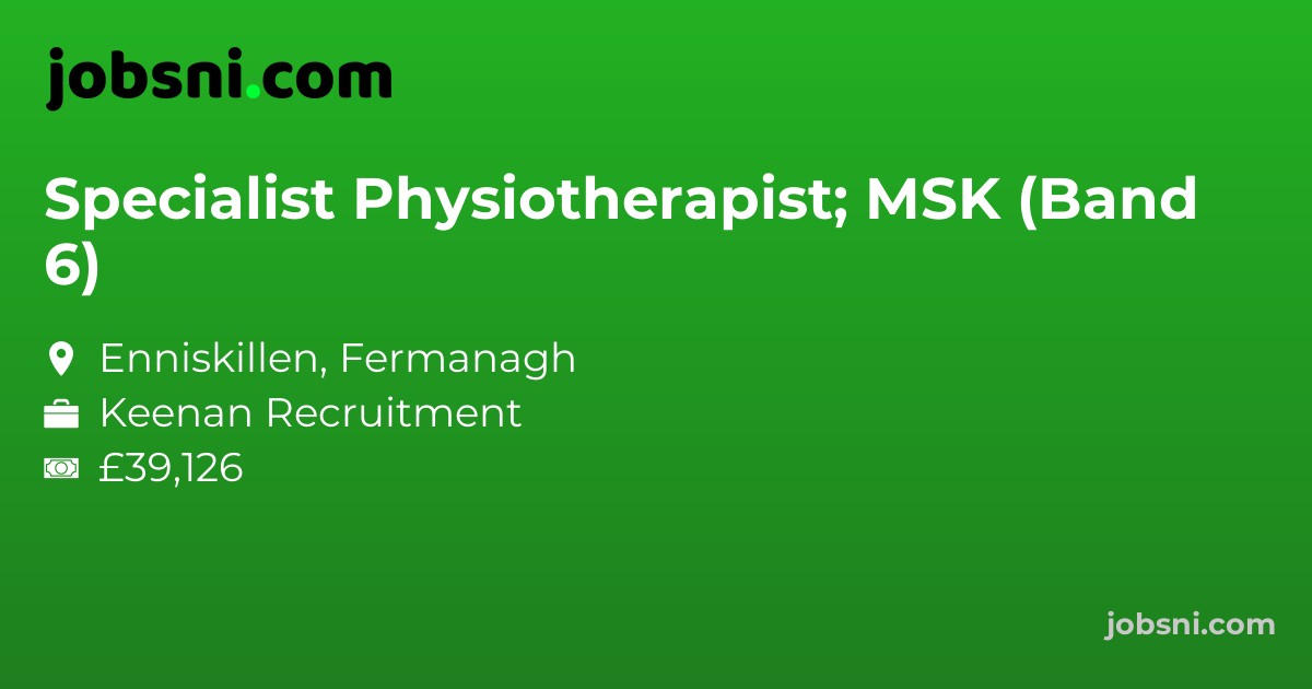 Specialist Physiotherapist; MSK (Band 6)