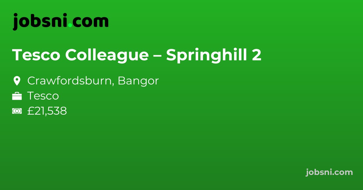 Tesco Colleague – Springhill 2