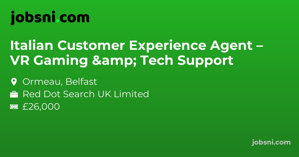 Italian Customer Experience Agent – VR Gaming & Tech Support