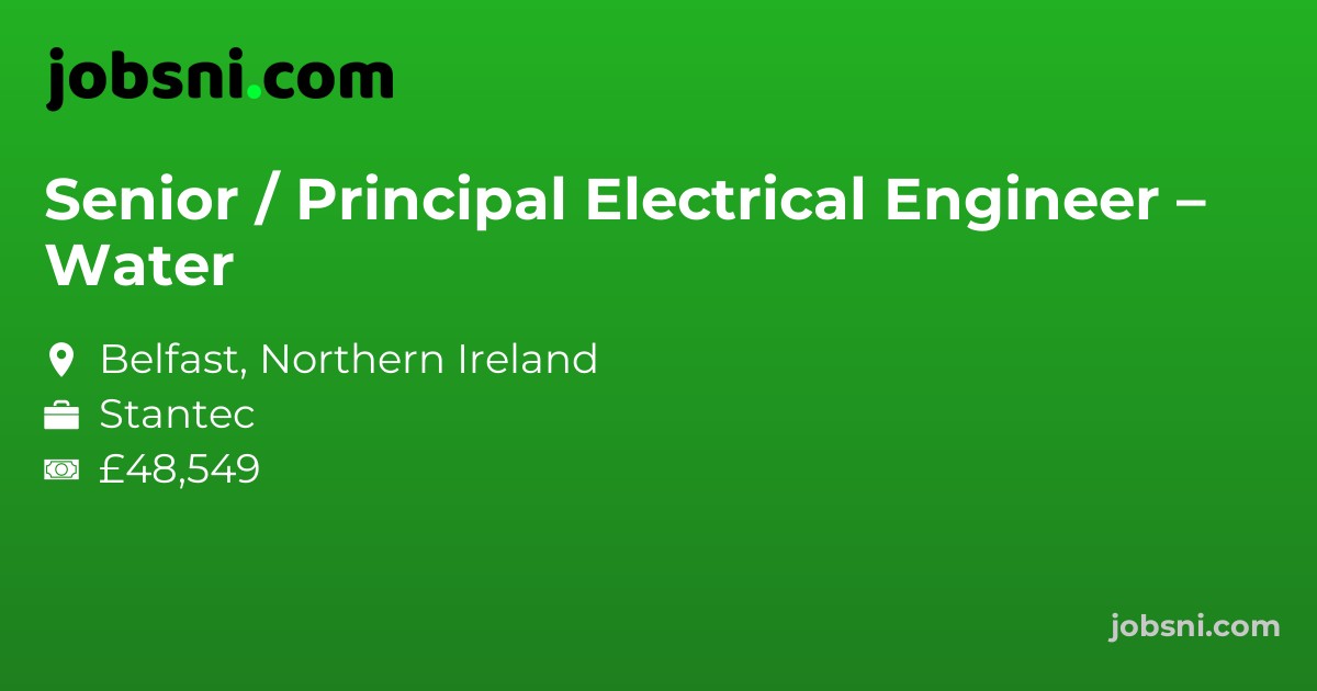 Senior / Principal Electrical Engineer – Water
