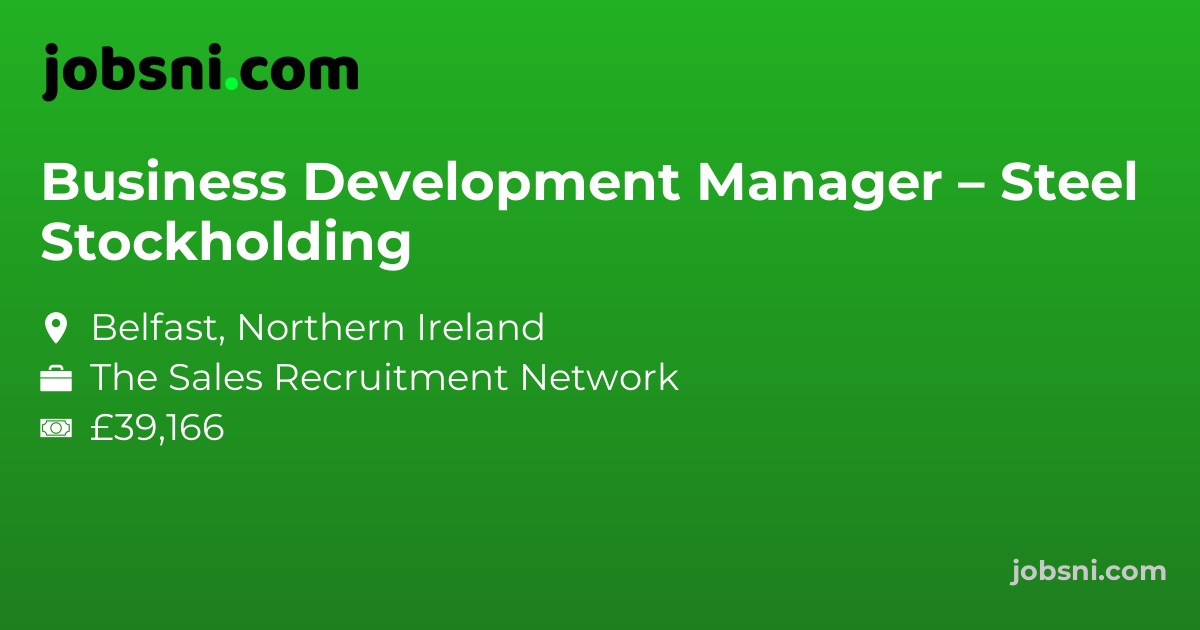 Business Development Manager – Steel Stockholding