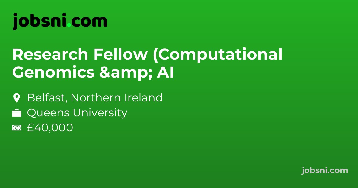 Research Fellow (Computational Genomics & AI