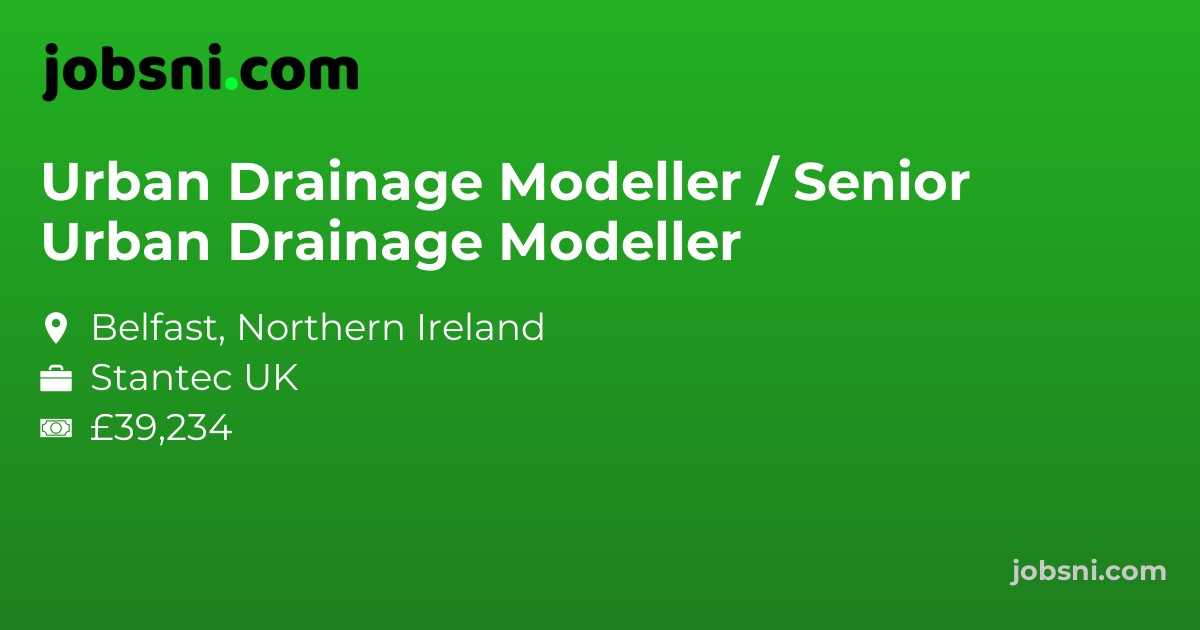 Urban Drainage Modeller / Senior Urban Drainage Modeller