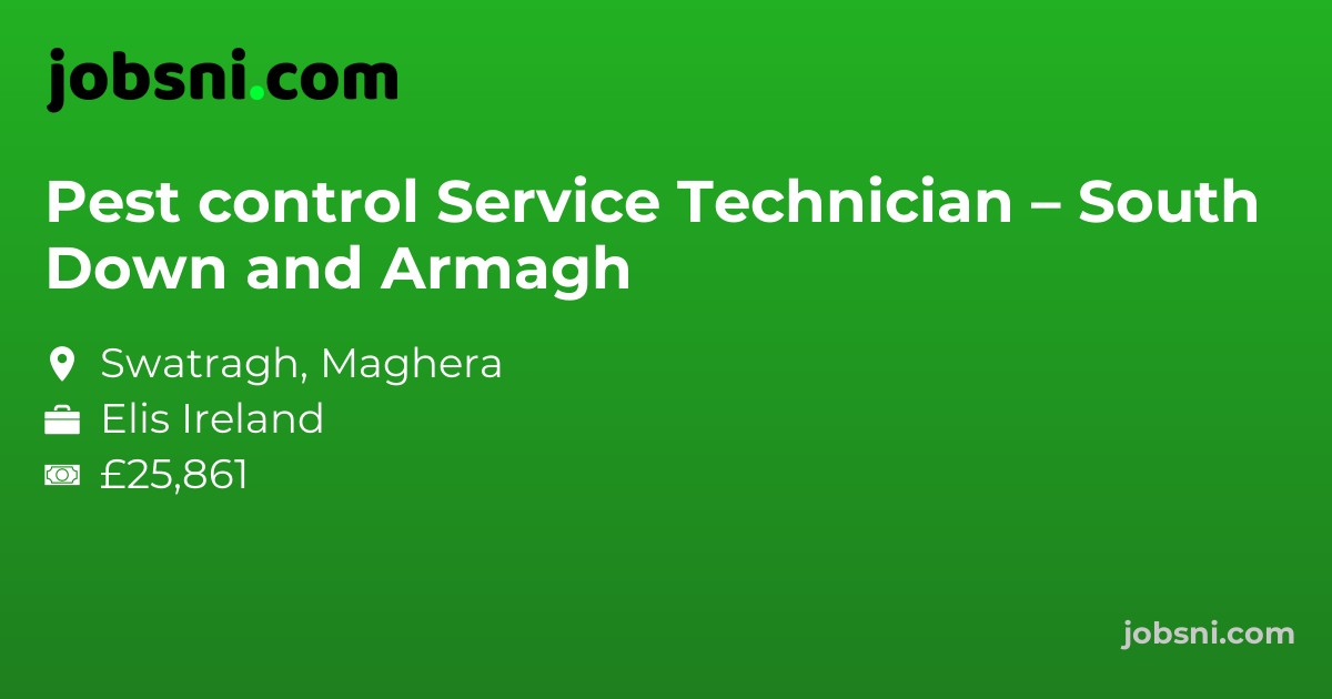 Pest control Service Technician – South Down and Armagh