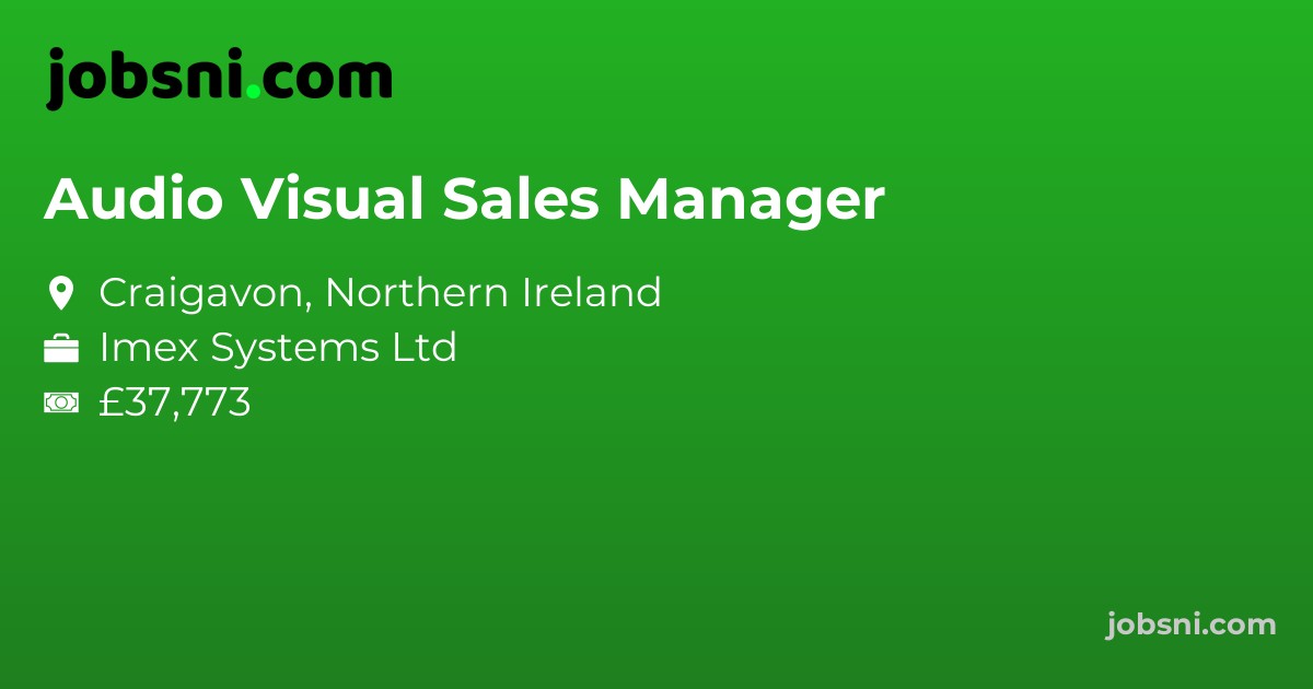 Audio Visual Sales Manager