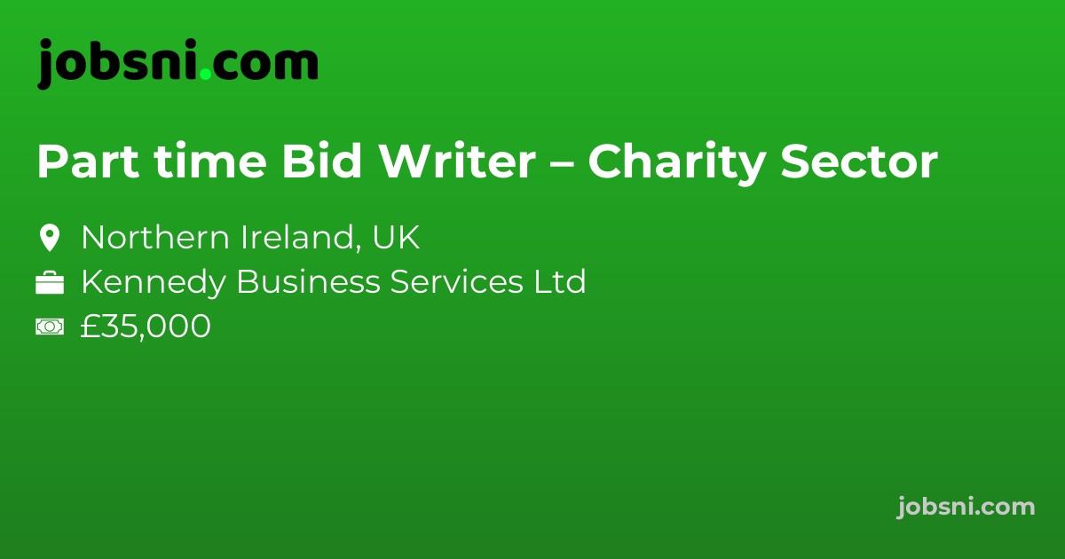 Part time Bid Writer – Charity Sector