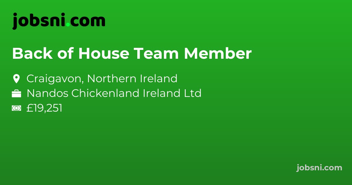 Back of House Team Member