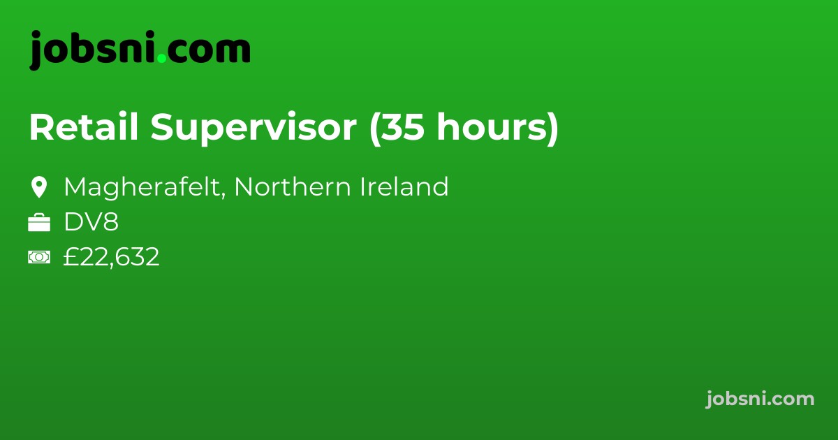 Retail Supervisor (35 hours)