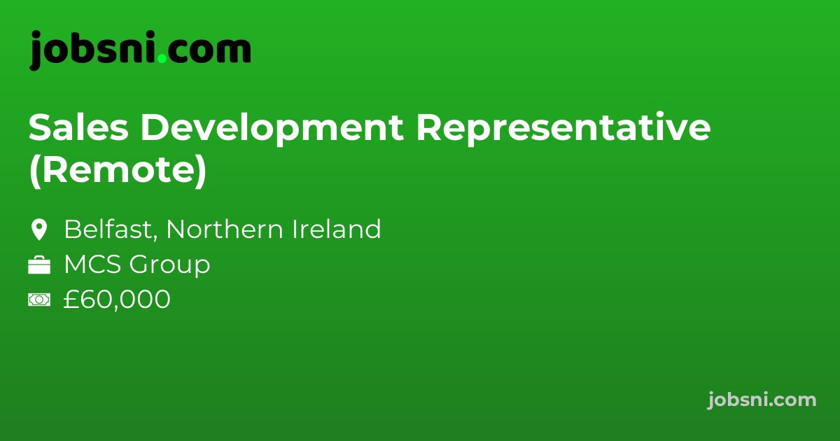 Sales Development Representative (Remote)
