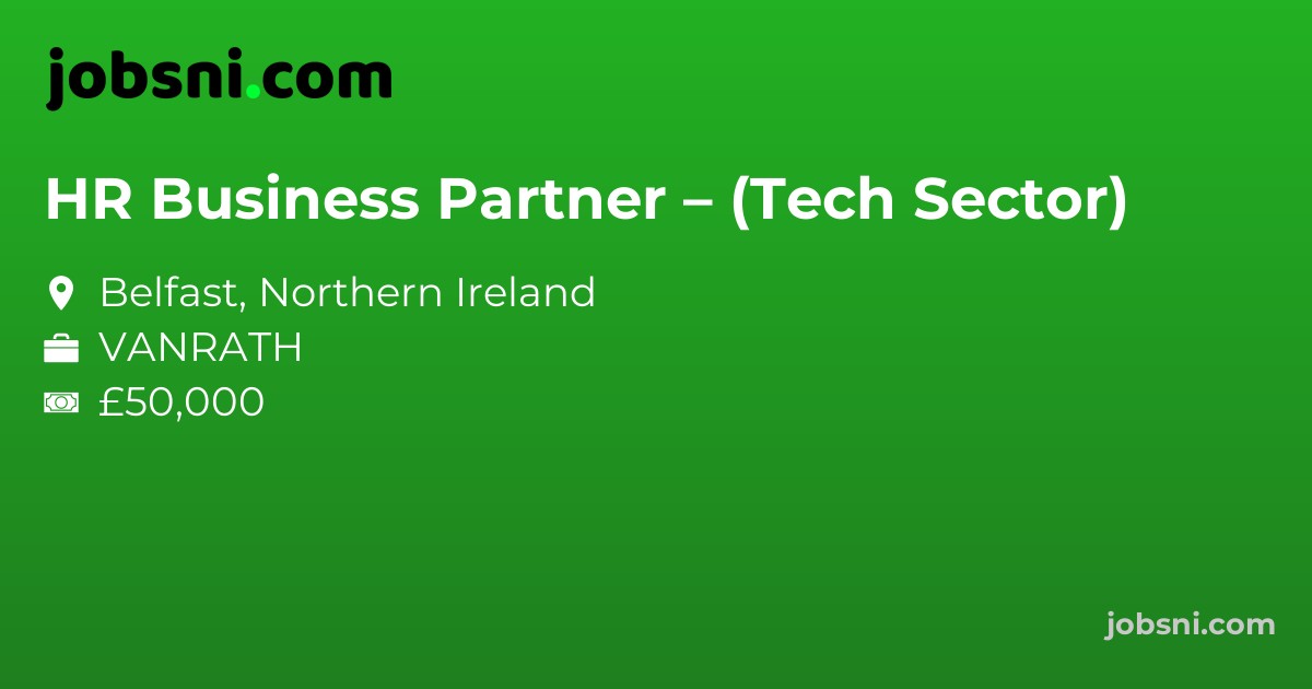 HR Business Partner – (Tech Sector)