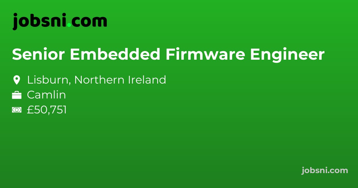 Senior Embedded Firmware Engineer - Apply Now