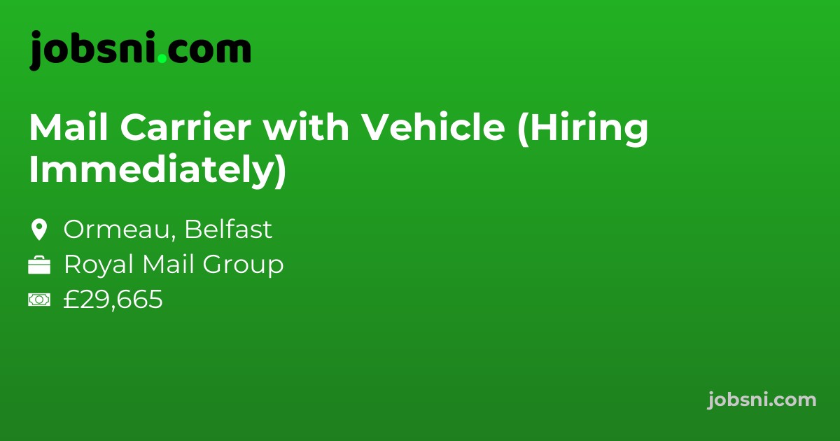 Mail Carrier with Vehicle (Hiring Immediately) - Apply Now