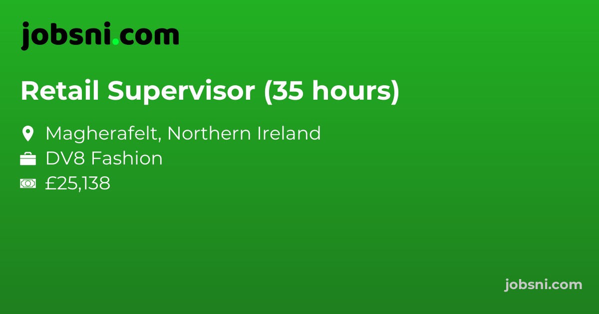 Retail Supervisor (35 hours)