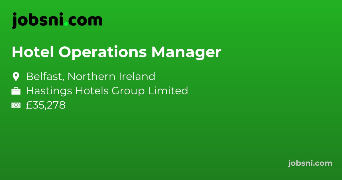Hotel Operations Manager - Apply Now