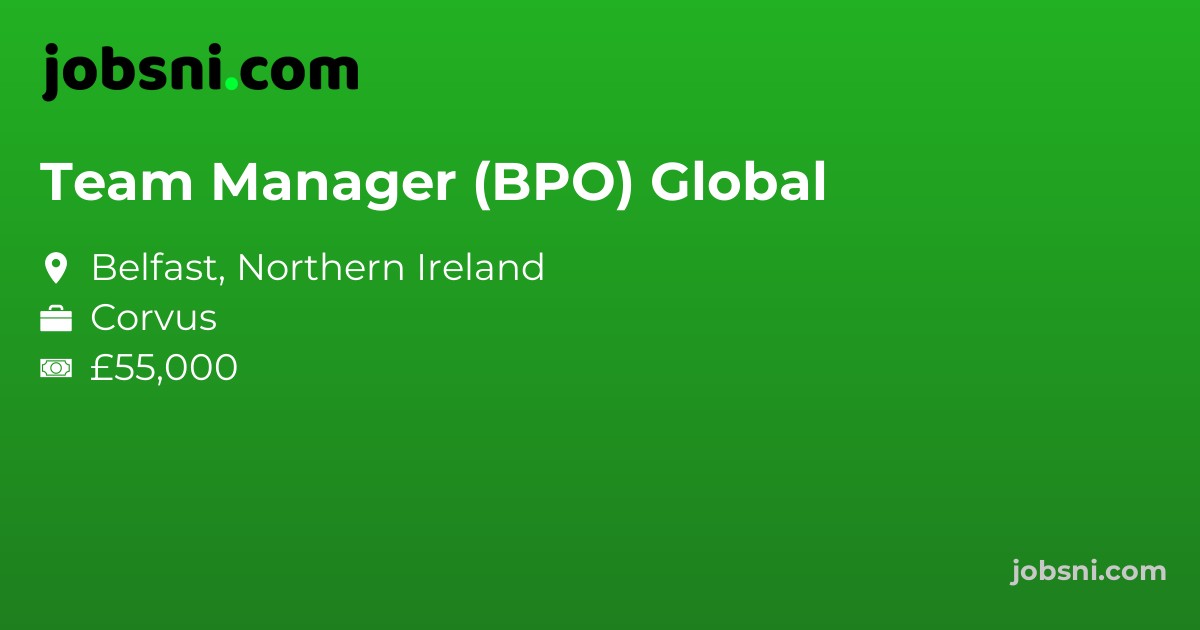 Team Manager (BPO) Global - Apply Now