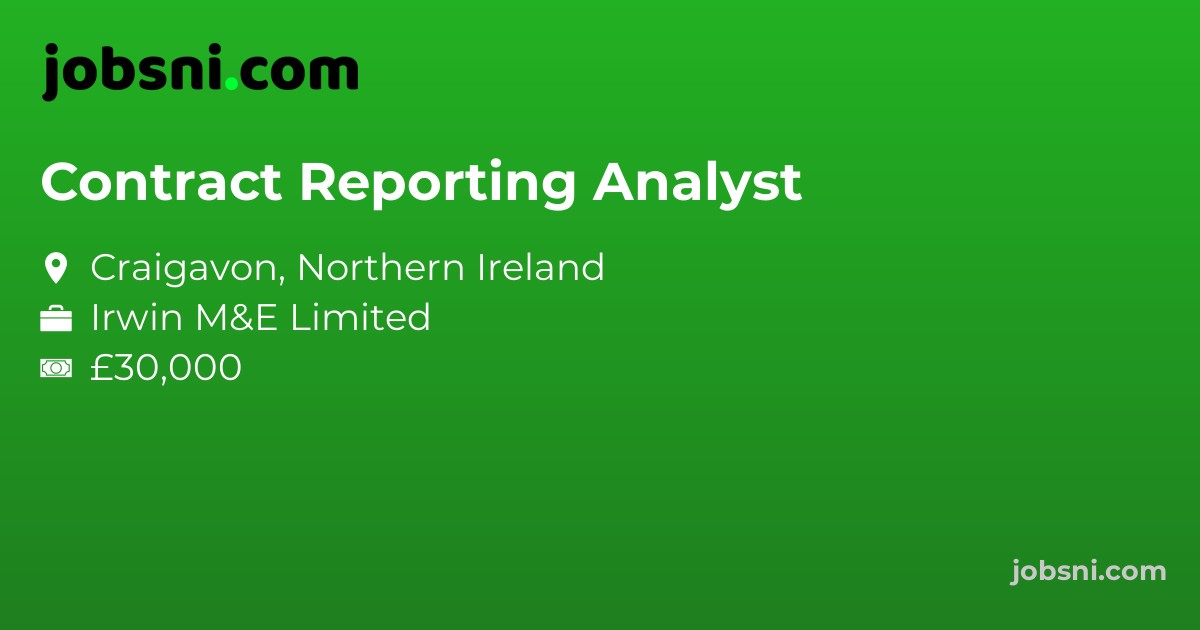 Contract Reporting Analyst - Apply Now