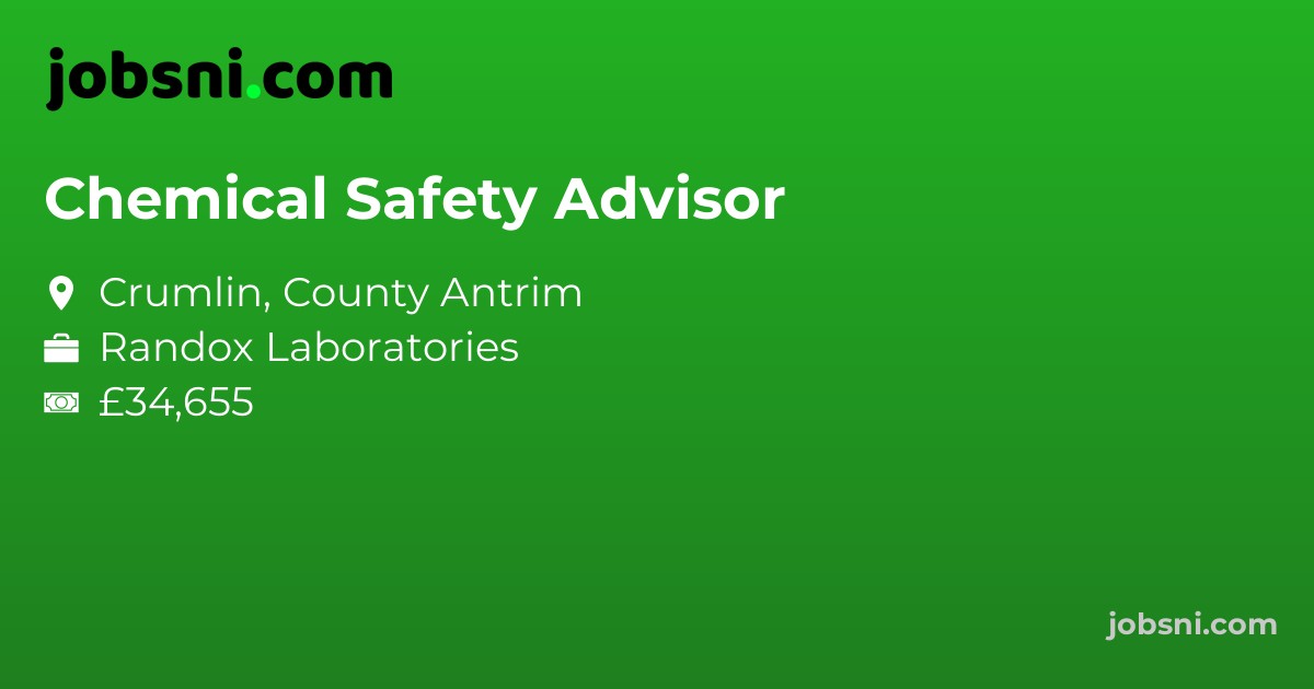 Chemical Safety Advisor - Apply Now