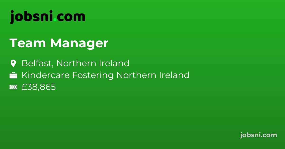 Team Manager - Apply Now