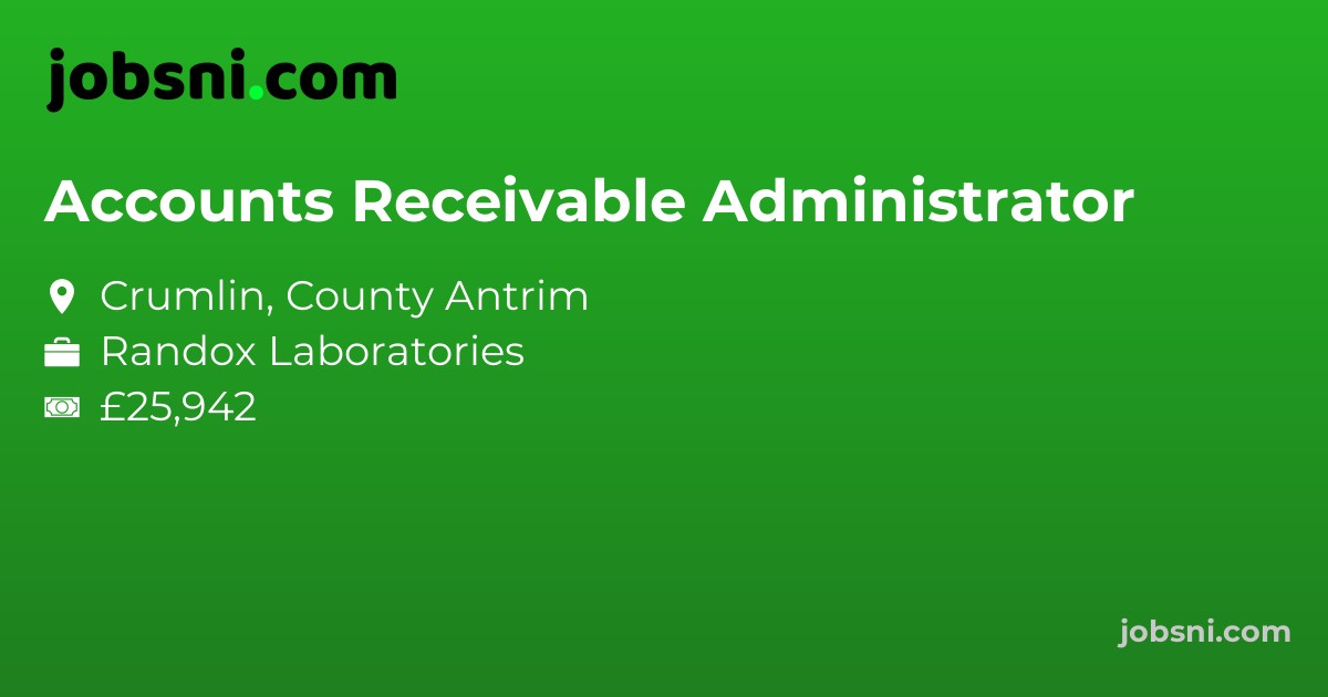 Accounts Receivable Administrator - Apply Now