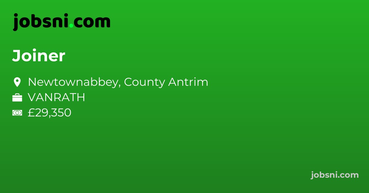 Joiner - Apply Now