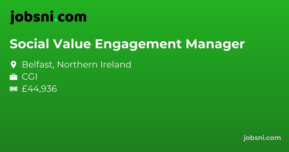 Social Value Engagement Manager - Apply Now