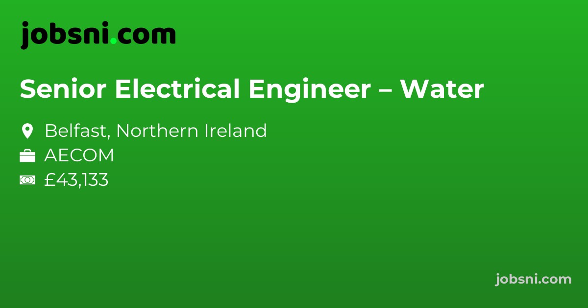 Senior Electrical Engineer – Water - Apply Now