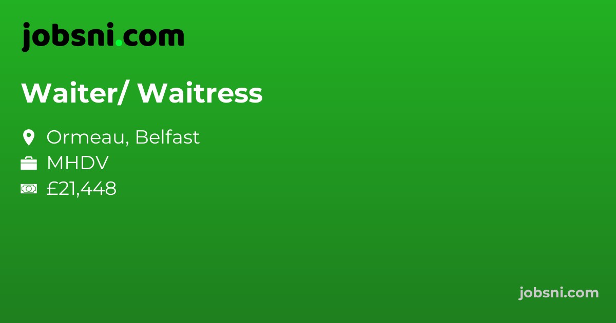 Waiter/ Waitress