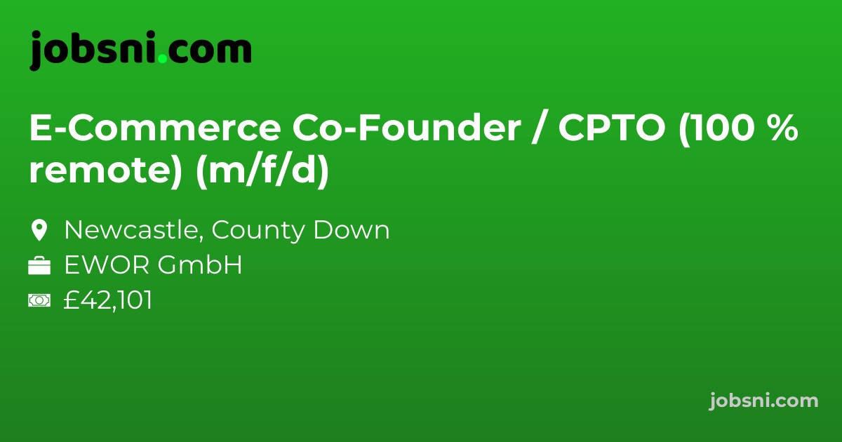 E-Commerce Co-Founder / CPTO (100 % remote) (m/f/d)